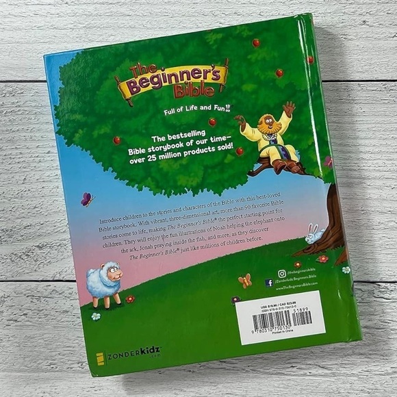 The Beginners Bible Timeless Children’s Story Book Hardcover Zondervan NEW - Picture 2 of 9